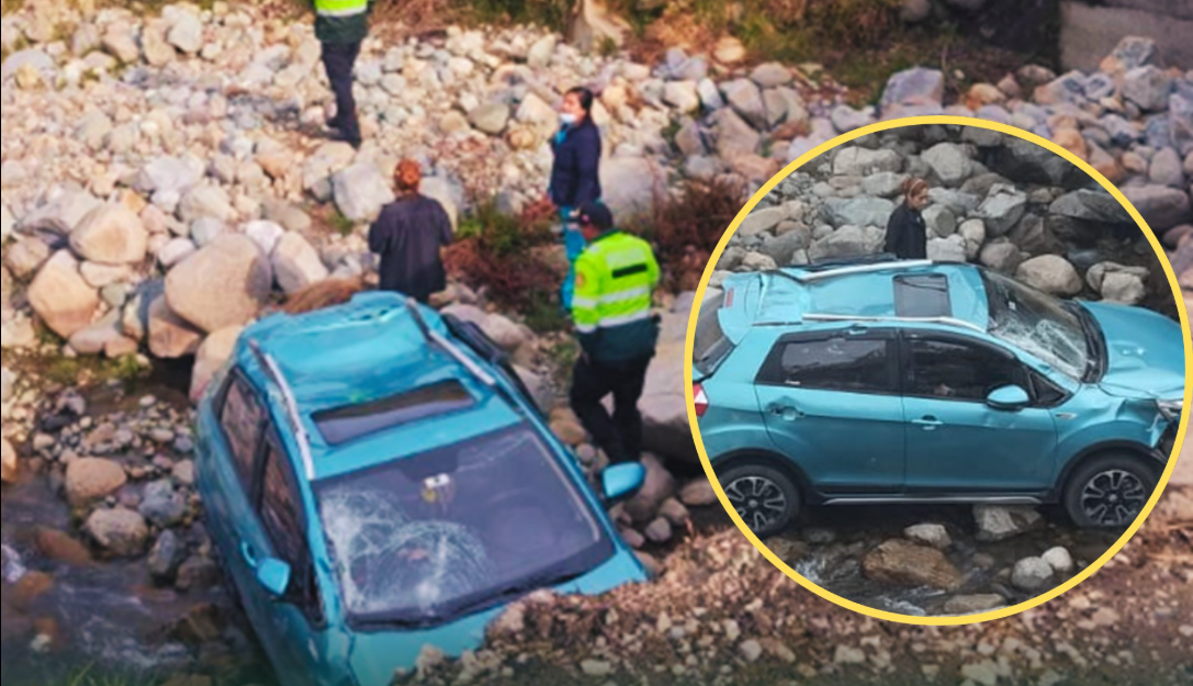 AUTO SUFRE DESPISTE Y VOLCADURA EN LA VÍA ANDAHUAYLAS – ABANCAY